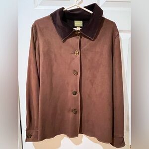 Women's faux suede Brown Jacket